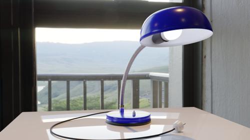 Flexible blue desk lamp preview image